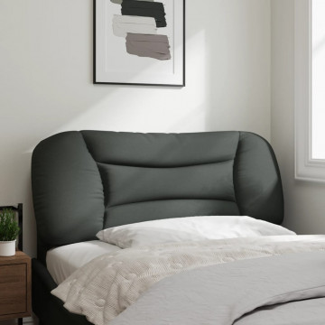 Pernă pentru tăblie de pat, gri închis, 100 cm, material textil - Img 3