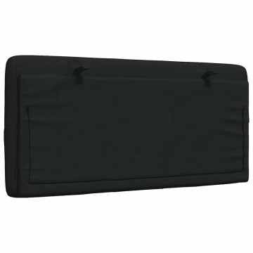 Pernă pentru tăblie de pat, negru, 100 cm, material textil - Img 5