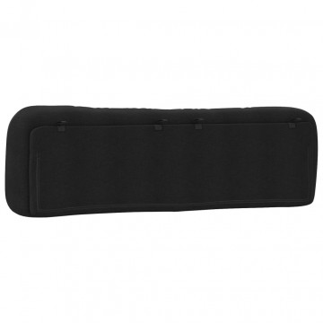 Pernă pentru tăblie de pat, negru, 180 cm, material textil - Img 6