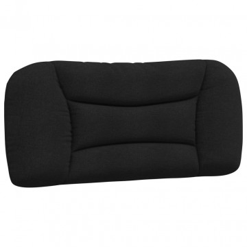 Pernă pentru tăblie de pat, negru, 90 cm, material textil - Img 2