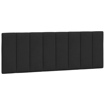 Pernă tăblie de pat, negru, 120 cm, catifea - Img 2