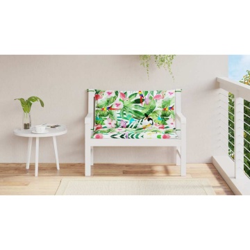 Perne bancă de grădină 2 buc. multicolor 100x50x7 cm textil - Img 3