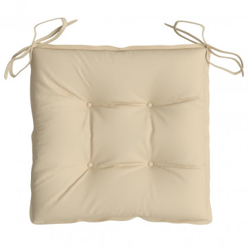 Perne de scaun, 4 buc., bej, 50x50x7 cm, textil oxford - Img 8