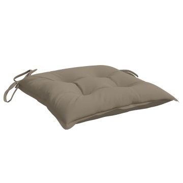 Perne de scaun, 4 buc., gri taupe, 40x40x7 cm, textil oxford - Img 8