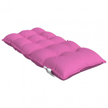 Perne de scaun cu spătar mic, 4 buc, roz, țesătură Oxford - Img 8