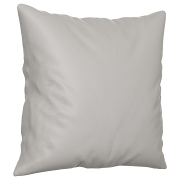 Perne decorative, 2 buc., gri deschis, 40x40 cm, microfibră - Img 3