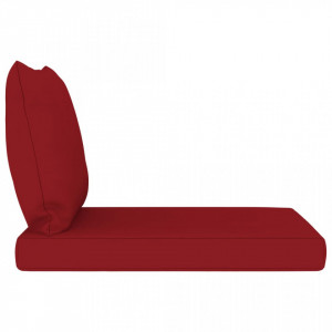 Perne pentru canapea din paleți, 2 buc., roșu vin, textil - Img 4