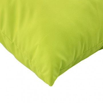 Perne pentru canapea din paleți, 2 buc., verde aprins, textil - Img 7