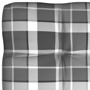 Perne pentru canapea din paleți 5 buc. gri, model carouri - Img 6