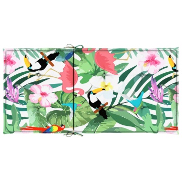 Perne pentru scaune cu spătar jos, 6 buc, multicolor, textil - Img 5