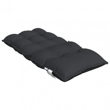Perne scaun cu spătar mic, 6 buc., negru, textil oxford - Img 8