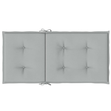 Perne scaun cu spătar scund 6 buc. melanj gri 100x50x4cm textil - Img 5