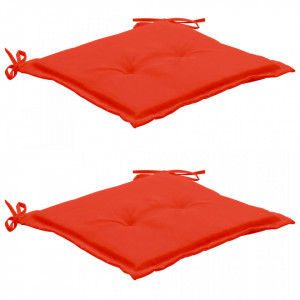 Perne scaun de grădină, 2 buc., roșu, 50 x 50 x 3 cm - Img 1