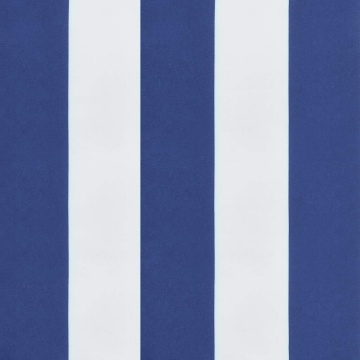 Perne scaun grădină 6 buc dungi albastru&alb 50x50x3 cm, textil - Img 7