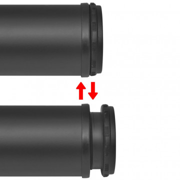 Picioare de masă înălțime reglabilă, 4 buc. 710 mm negru - Img 2