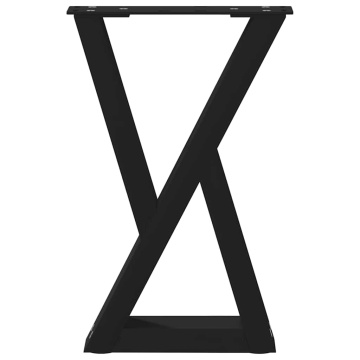 Picioare măsuță de cafea 2 buc Negru 38x(42-43,3) cm Oțel - Img 4