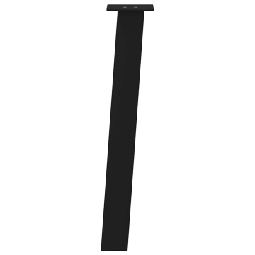 Picioare măsuță de cafea 4 buc Negru 72 cm Oțel - Img 8