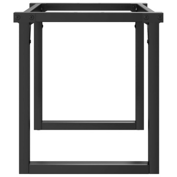Picioare Măsuță de cafea O-Frame 90x30x43 cm Fontă - Img 7