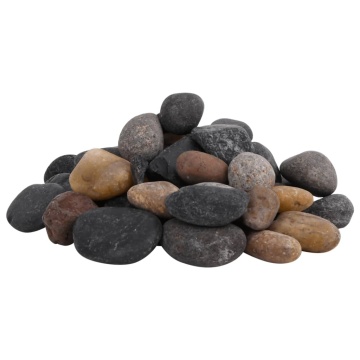 Pietricele lustruite, 25 kg, culori mixte, 5-8 cm - Img 2