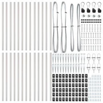 Pilorii de gard cu spike 26 pcs Ø32 mm 100 cm Oțel galvanizat - Img 4