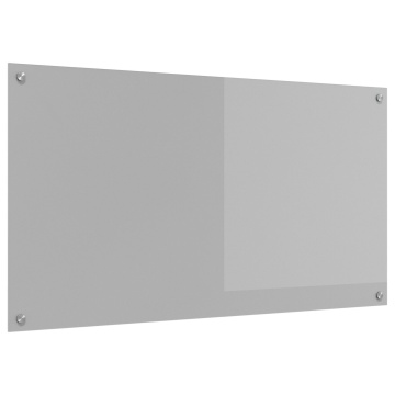 Placă Backsplash pentru Bucătărie Gri deschis 110x60x0,6 cm din Sticlă Temperată - Img 2