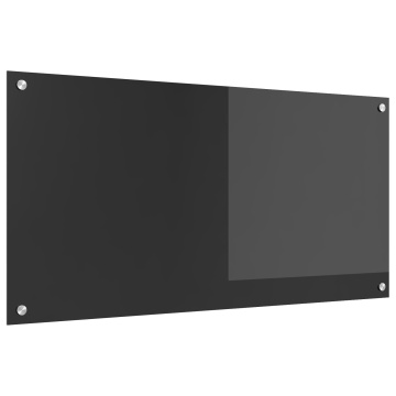 Placă backsplash pentru bucătărie Gri Întunecat 100x50x0,6 cm Sticlă Securizată - Img 2