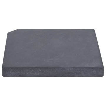 Placă de greutate umbrelă, negru, granit, 25 kg, pătrat - Img 2