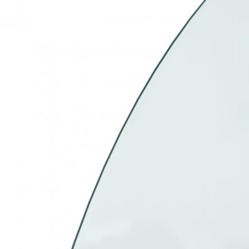 Placă de sticlă pentru șemineu, semi-rotundă, 1000x600 mm - Img 4