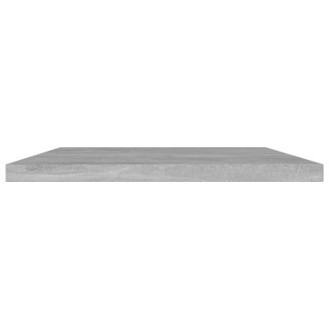 Plăci bibliotecă, gri beton, 4 buc, 60 x 30 x 1,5 cm, PAL - Img 3