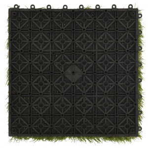 Plăci de iarbă artificială, 22 buc, verde, 30x30 cm - Img 6