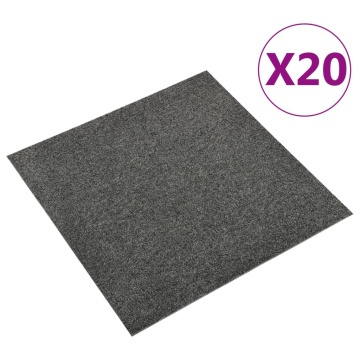 Plăci de pardoseală, 20 buc., antracit, 50 x 50 cm, 5 m² - Img 1