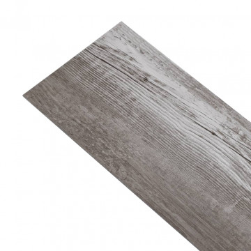 Plăci pardoseală autoadezive lemn maro mat 5,02 m² PVC 2 mm - Img 4
