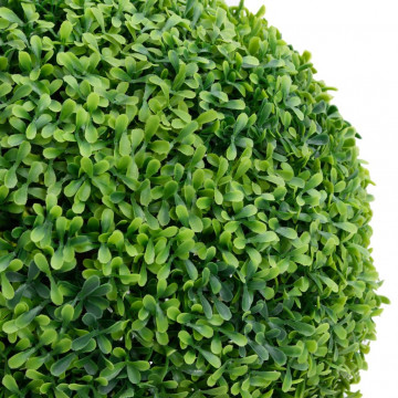 Plantă artificială cimișir cu ghiveci, verde, 50cm, formă minge - Img 2
