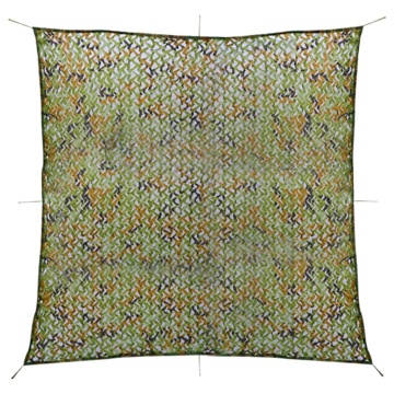 Plasă de camuflaj cu geantă de depozitare, verde, 5x5 m - Img 1