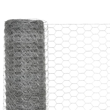 Plasă de sârmă găini, argintiu, 25 x 1,5 m, oțel galvanizat - Img 3