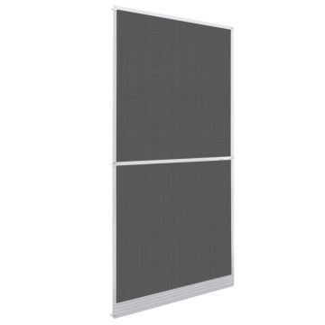Plasă insecte cu balamale pentru uși, alb, 100 x 215 cm - Img 1