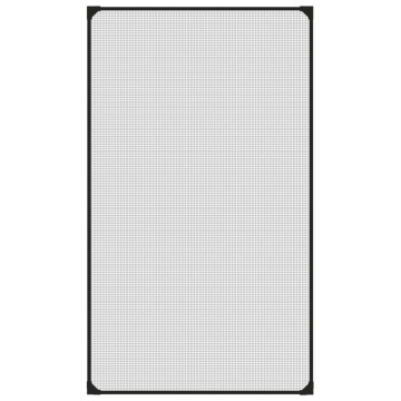 Plasă insecte magnetică pentru ferestre, antracit, 80x140 cm - Img 3