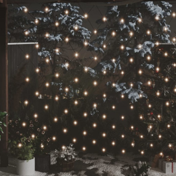 Plasă lumini Crăciun alb cald 4x4 m 544 LED interior/exterior - Img 1