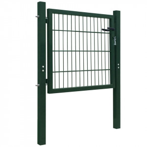 Poartă 2D pentru gard (simplă) 106 x 130 cm, verde - Img 6