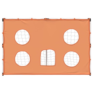 Poartă de fotbal de copii cu covoraș țintă/minge 182x62x118 cm - Img 8