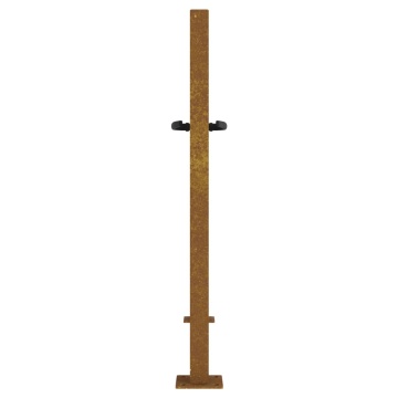 Poartă pentru grădină, 105x80 cm, oțel corten, dreptunghiuri - Img 8