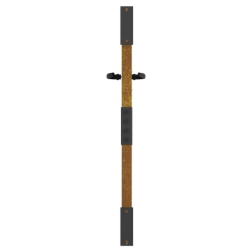 Poartă pentru grădină, 85x100 cm, oțel corten, model bambus - Img 8
