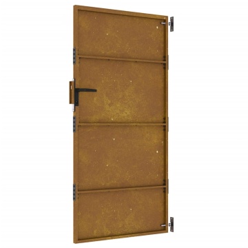 Poartă pentru grădină, 85x175 cm, oțel corten - Img 5