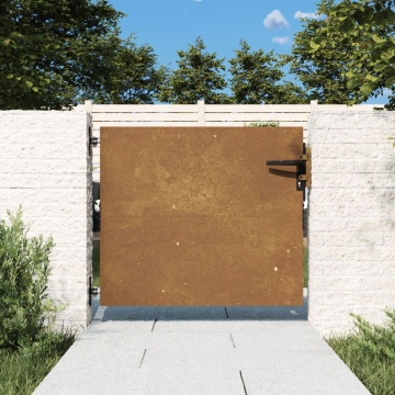 Poartă pentru grădină, 85x75 cm, oțel corten - Img 1