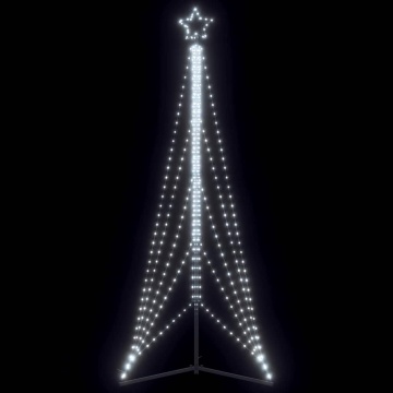 Pom de Crăciun LED 525 LED-uri Alb Rece 302 cm - Img 1