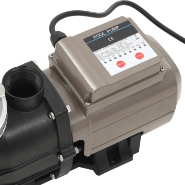 Pompă de piscină cu temporizator, negru, 0,25 CP, 8000 L/h - Img 7