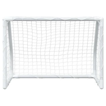 Porți de fotbal de copii 2 buc., cu minge alb 64x35x48 cm metal - Img 8