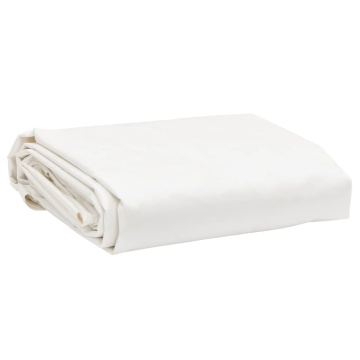 Prelată, alb, 2,5x4,5 m, 650 g/m² - Img 1