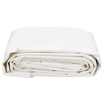 Prelată, alb, 2,5x4,5 m, 650 g/m² - Img 3