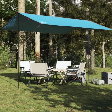 Prelată de camping, albastru, 400x294 cm, impermeabilă - Img 1